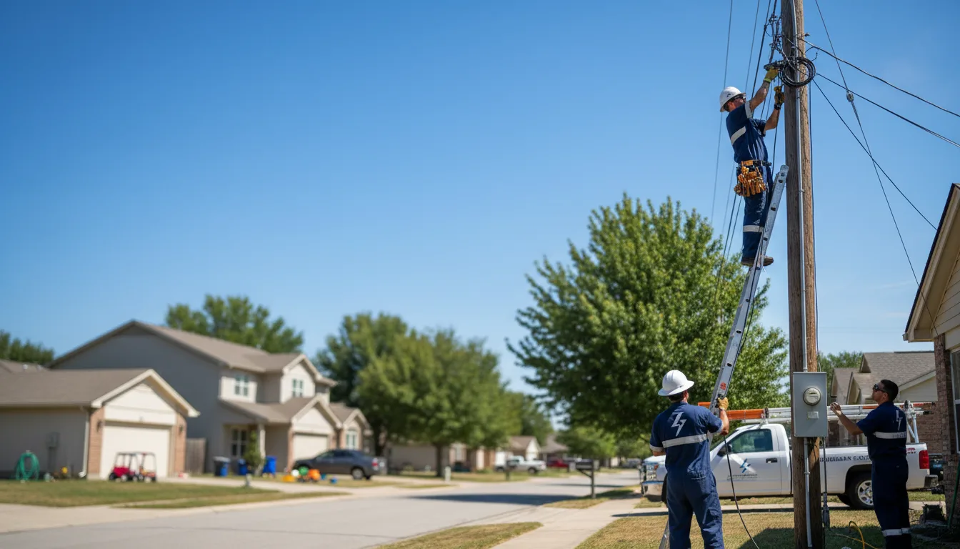 Residential electrician providing installation services in Bruner, MO